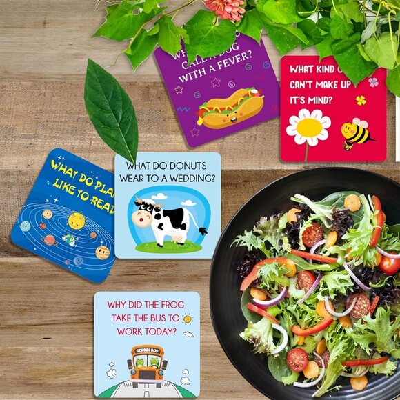 Lunch Box Jokes for Kids  60 Cute Inspirational Motivational Note Card Boys Girl - Picture 6 of 6